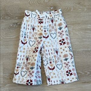 Rylee + Cru Folklore Floral Patterned Pants Size 2-3T